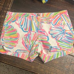 Lilly Pulitzer Pink and Blue High Waist Shorts